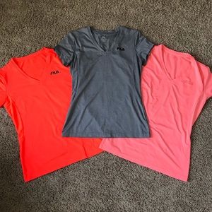 FILA workout vnecks